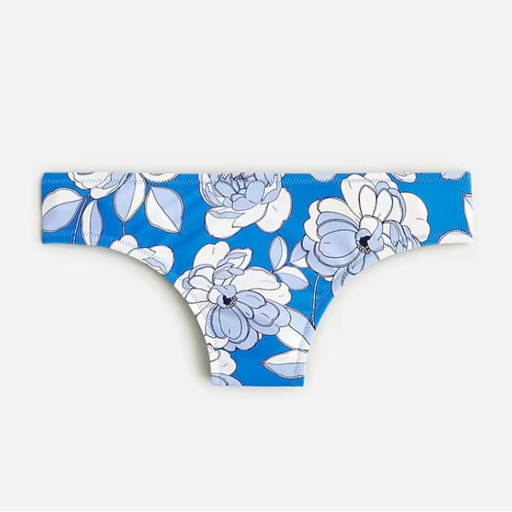 J.Crew Hipster Full-Coverage Bikini‎ Bottom in Blue Peony Size 3X NEW